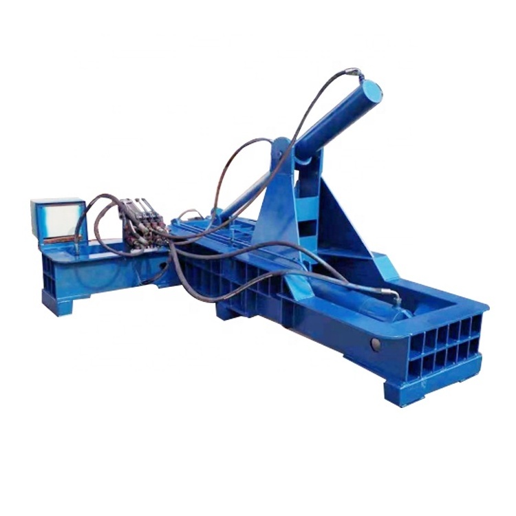 Industrial hydraulic scrap metal baling press machine