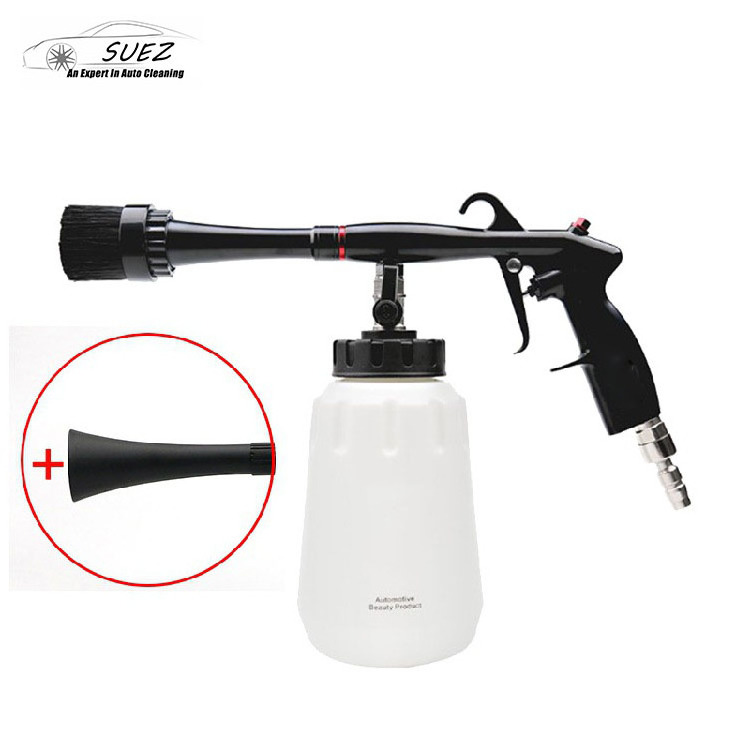 SUEZ-095 Wholesale New Design Car Detailing Pressure Wash Tornado Cleaning Gun Bottle Detailing Air Gun Car Interior Cleaner