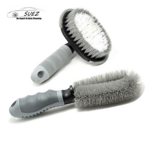 Factory direct custom cleaner tire brush set car detail T Type Premium Wheel Wash brush