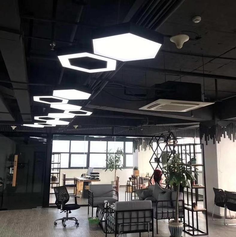 commercial lamp 100mm Wide LED Light Ceiling Light Led Office garage lamp hexagon led LED Batten Light