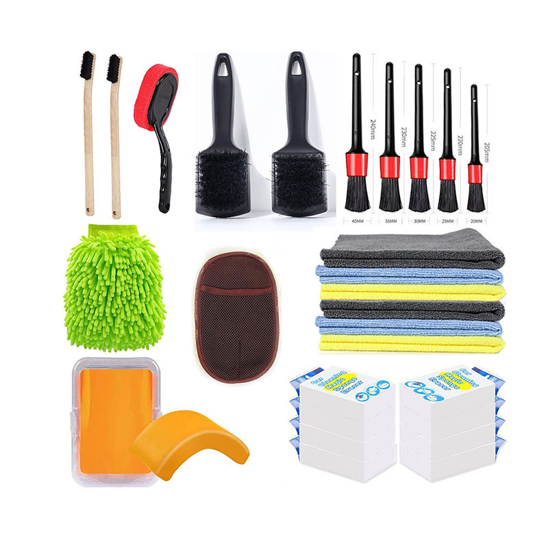 Car Wash Cleaning Set Polishing Brush Washing Accessories 12 Pcs Car Cleaning Tools Kit