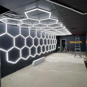 Hot Sale Living Room Ceiling Lighting Led Hexagon Gym Office Car Detailing Lights Garage Led Light Ceiling