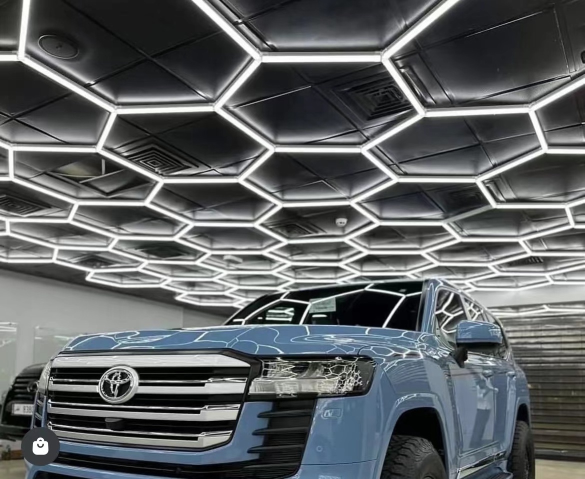 High Quality Garage Detail LED Light 3 Pin Hexagon Honeycomb Light Customizable Working Light