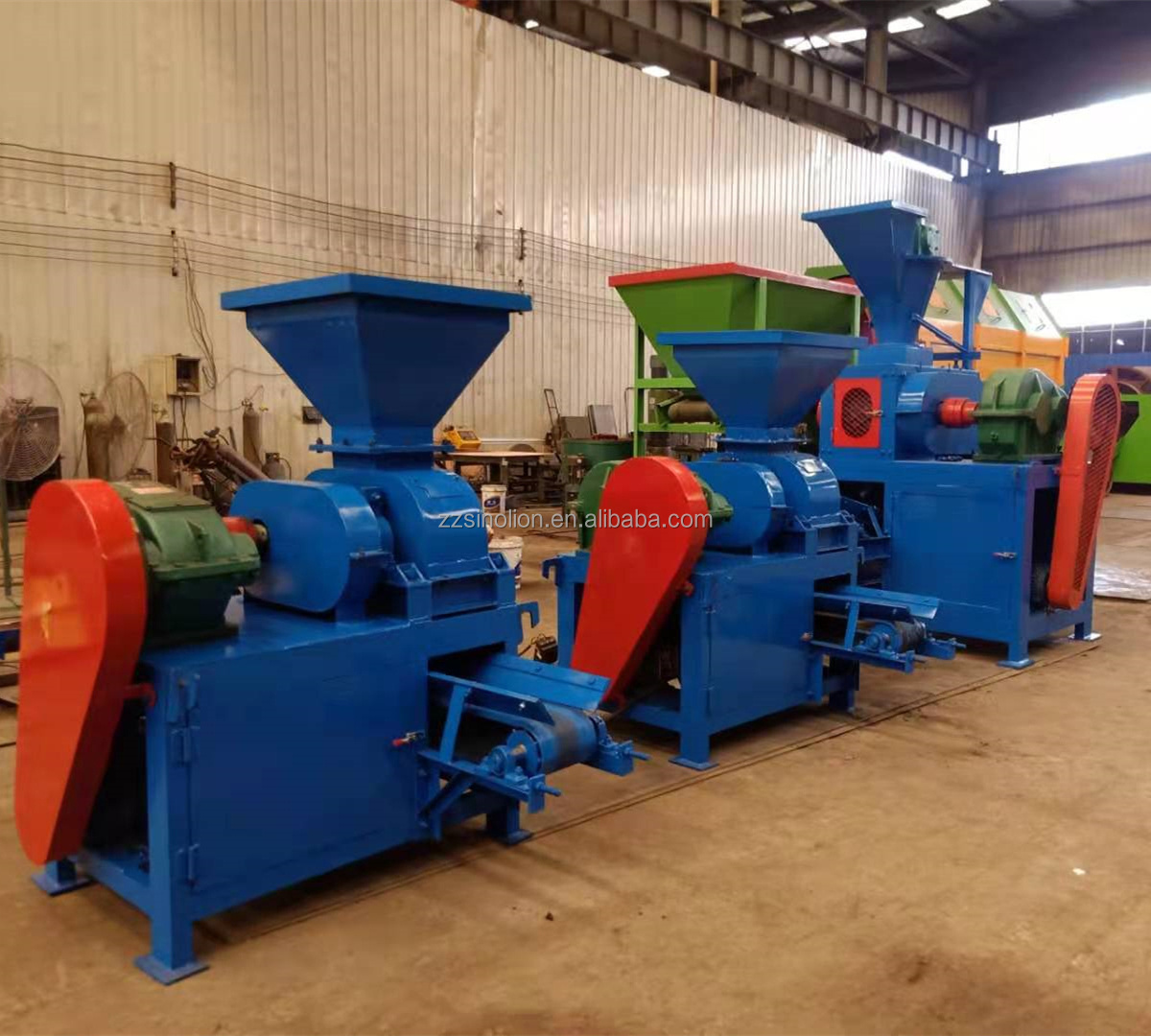 Ferrous Metal Ore Powder Ball Press Roller Briquette Machine and coal dust ball press machine for briquette