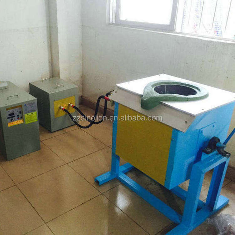 10-200kg electric gold induction melting furnace 3000 degree for metal aluminum