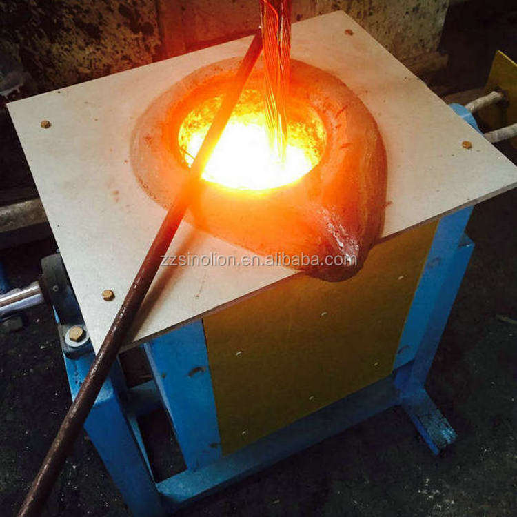 10-200kg electric gold induction melting furnace 3000 degree for metal aluminum