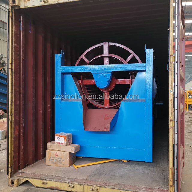 Small rotary trommel screen for alluvial gold mineral sand stone washing plant