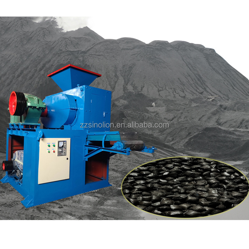 Ferrous Metal Ore Powder Ball Press Roller Briquette Machine and coal dust ball press machine for briquette