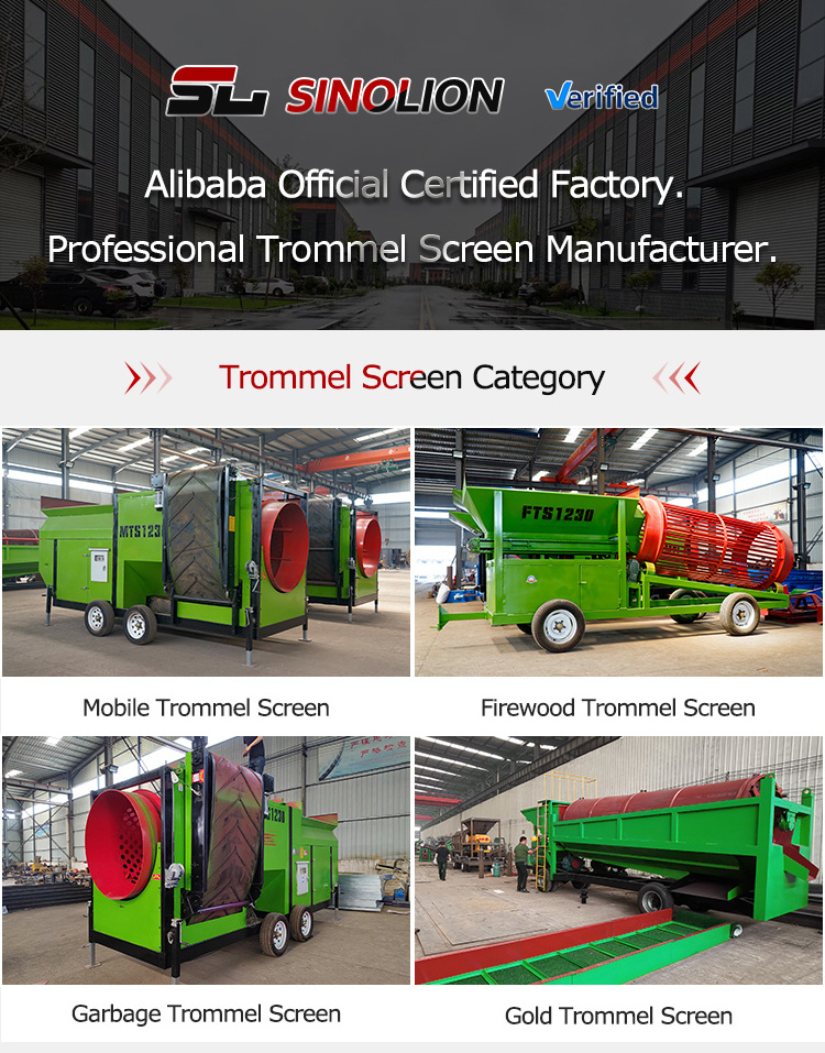 Mobile Mini Trommel Screen Gold Wash Plant Small Trommel Drum Screen Portable Gold Washing Plant Manufacturer