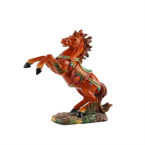 Resin crafts three-dimensional decoration painted horse