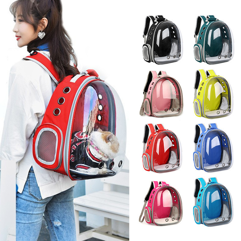 Colorful pet travel transport carrier bag fashion dog tote backpack Large capacity breathable sturdy cat bag