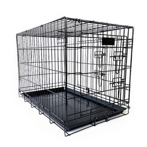 high-quality folding iron wire dog kennel for small and medium-sized dog crate transportation pet cages