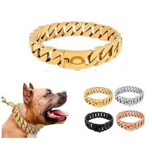 Cool	Gold Chain	28 inch 70cm length	metal necklace jewellery dog	dog chain necklace jewelry	metal buckle dog collar