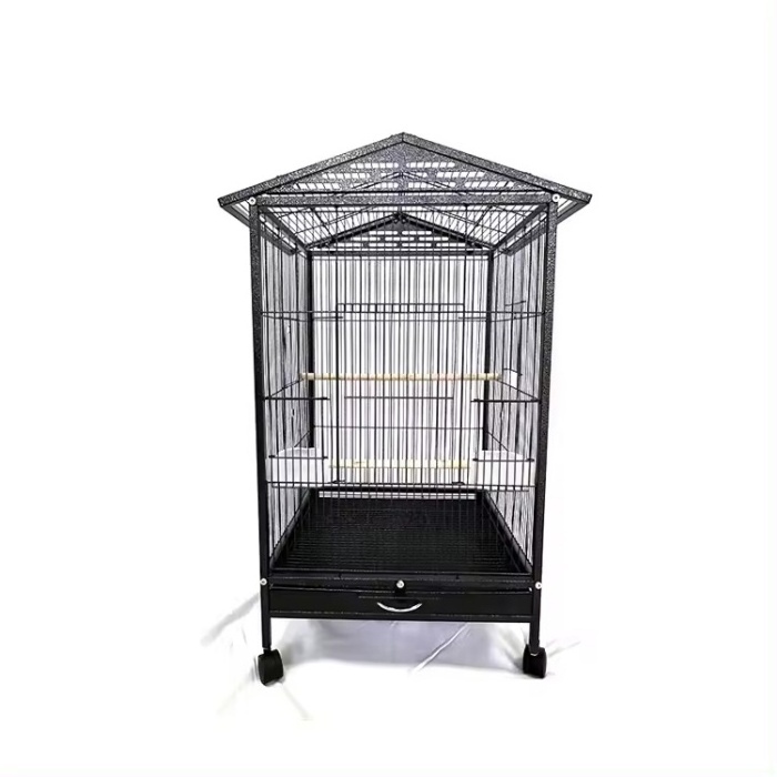 Factory Direct Sales  metal wire special design	bird nest swing	2 portions birds folding cages	nesting bird house