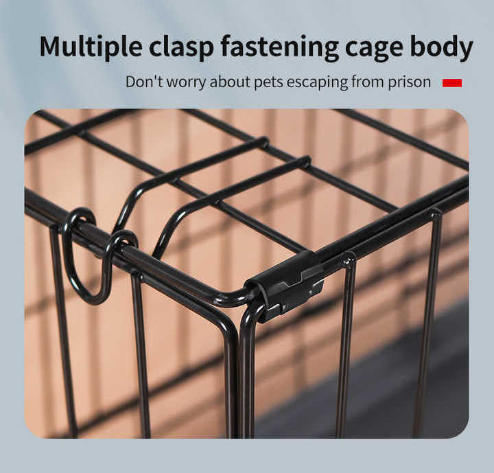 high-quality folding iron wire dog kennel for small and medium-sized dog crate transportation pet cages