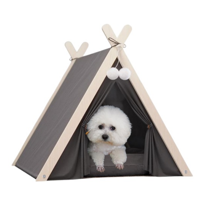 wholesale	solid wood	comfortable	house nest for dogs and cats for small animals	foldable dog house pet cat bed	pet teepee tent