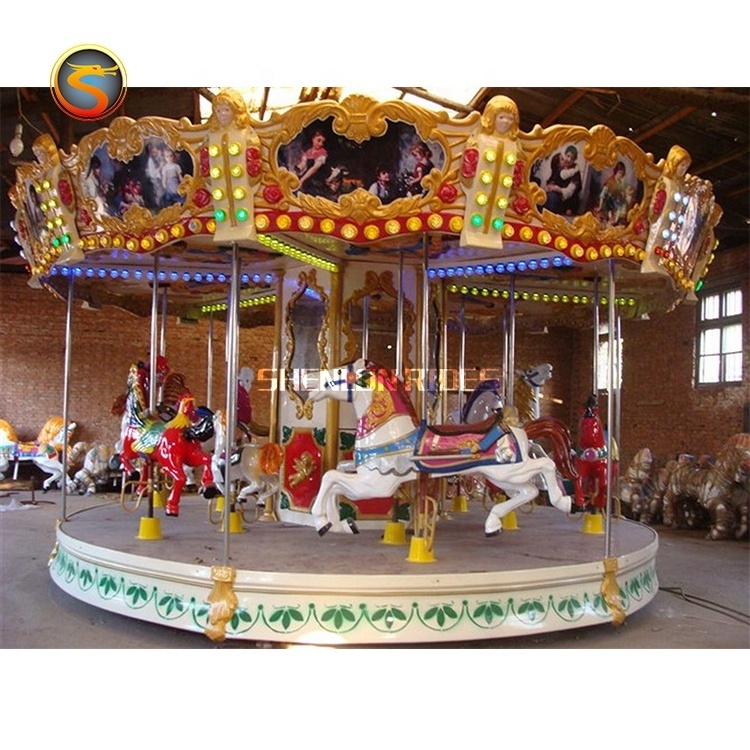 Romantic Fun Fair Rides Merry Go Round/carousel 16seats/24 Seats/32seats Carousel Fun Fair Rides For Sale