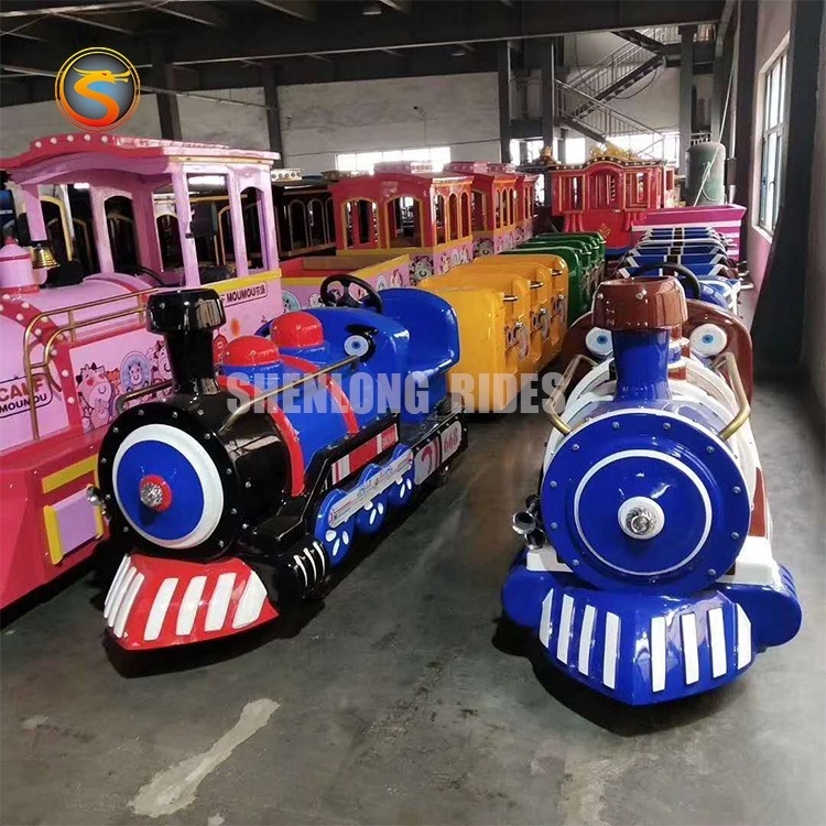 Popular shopping mall electric trackless train amusement park ride cheap electric train electrique ride