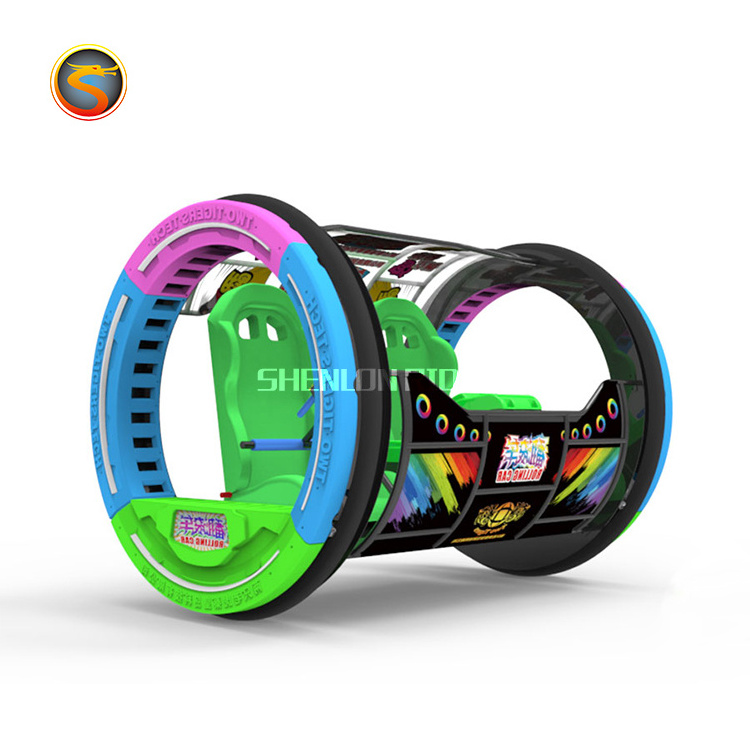 Amusement kiddie and adult   2 seats 360 degree rolling Battery Balance Happy Wheel Yoyo  car ride for sale