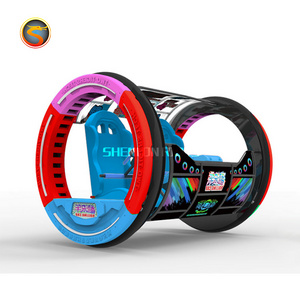 Amusement kiddie and adult   2 seats 360 degree rolling Battery Balance Happy Wheel Yoyo  car ride for sale