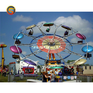 High profit double swing rides amusement park machine swing twister double flying rides attractive rides for sale