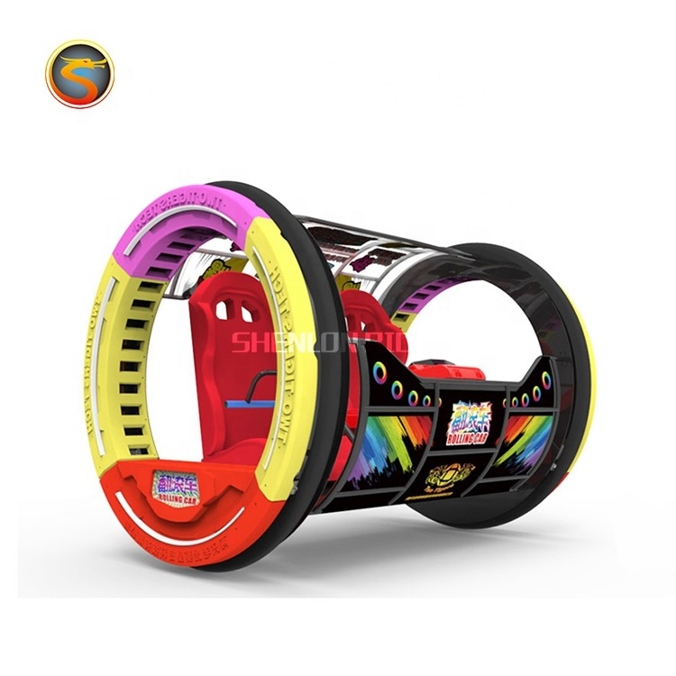 Newest Design 360 Degree Rolling Car Kids Games Electric Swing Happy Car Rolling Car Amusement Park Rides