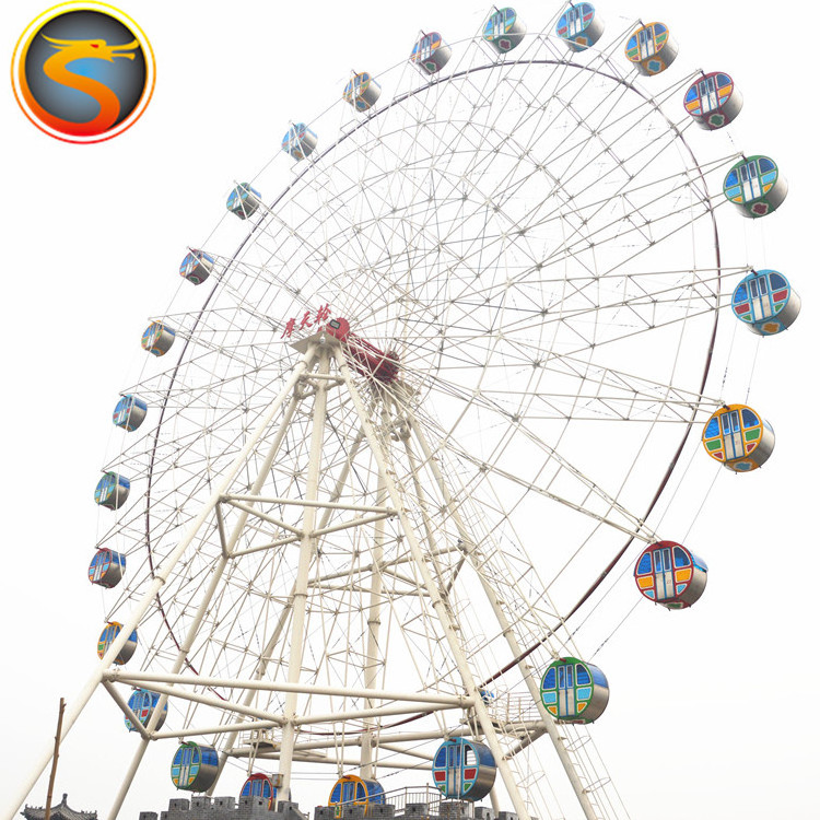 China Factory Direct Sale30m-120m Funfair Park Electric Amusement Ride Large Ferris Wheel for Sale with best price