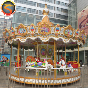 Luna Park Luxury Kids Amusement Park Carousel Ride Musical Merry Go Round for Sale