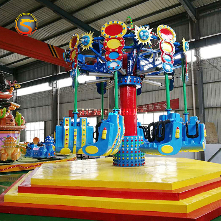 Best Sale Amusement Park Rides Air Shooting Flying Chairs Spiral Jet Rides for Sale