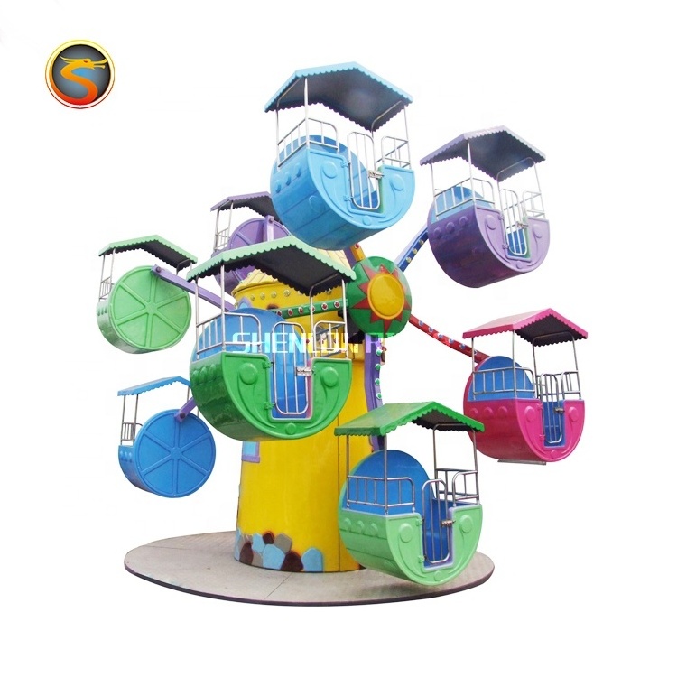 Quality Children's Observation Vehicle Mini Ferris Wheel Rides Outdoor Play Equipment