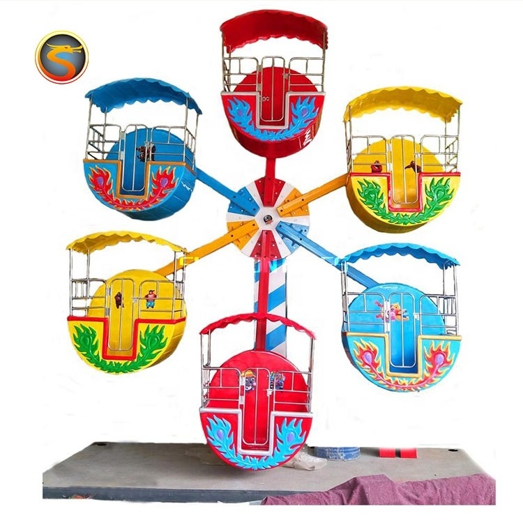 Quality Children's Observation Vehicle Mini Ferris Wheel Rides Outdoor Play Equipment