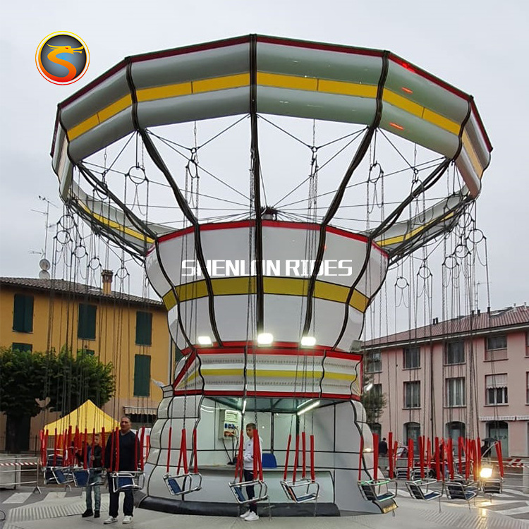 Large Park Attractive Amusement Rides Flying Chair, Swing and Rotating Flying Chair Rides for Sale