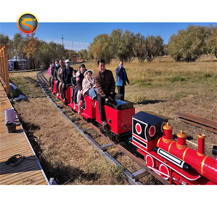 Amusement park rides tourist attraction miniature track train mini steam train for sale