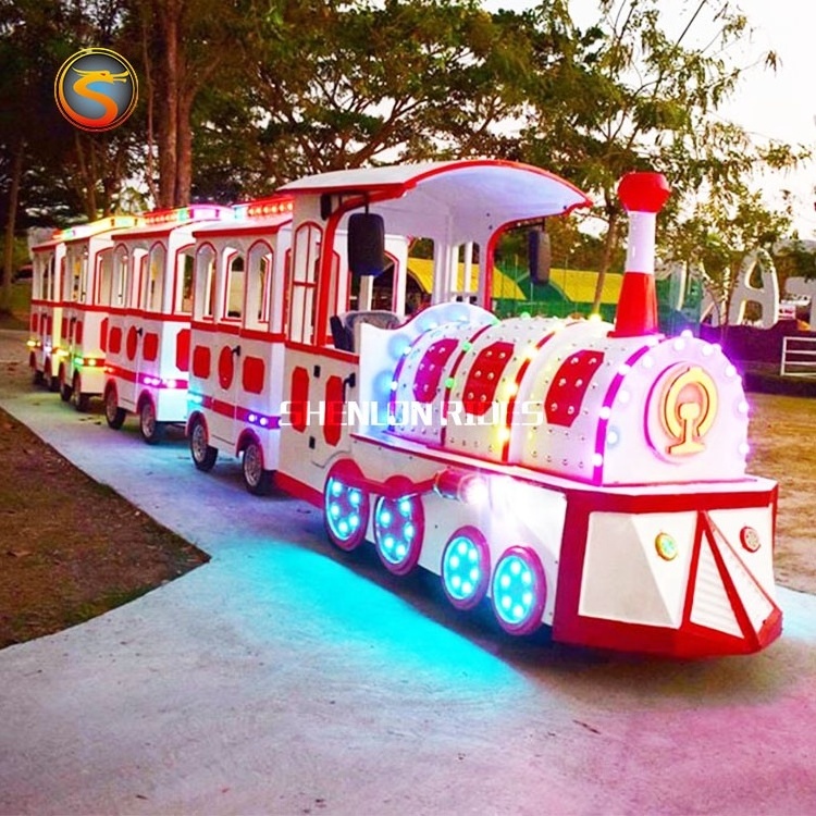 Shopping Mall Center Indoor Outdoor Playground Amusement Park Rides Tourist Kids Mini Tourist Electric Trackless Train For Sale