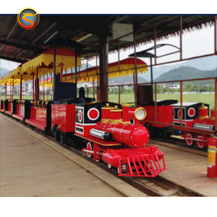 Amusement park rides tourist attraction miniature track train mini steam train for sale