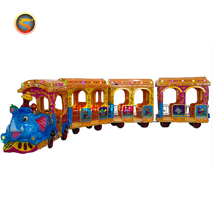 Electric Ride Train Kids Rides Amusement Park  Mini Express Tourist Wattman Mall Trackless Train Price For Sale