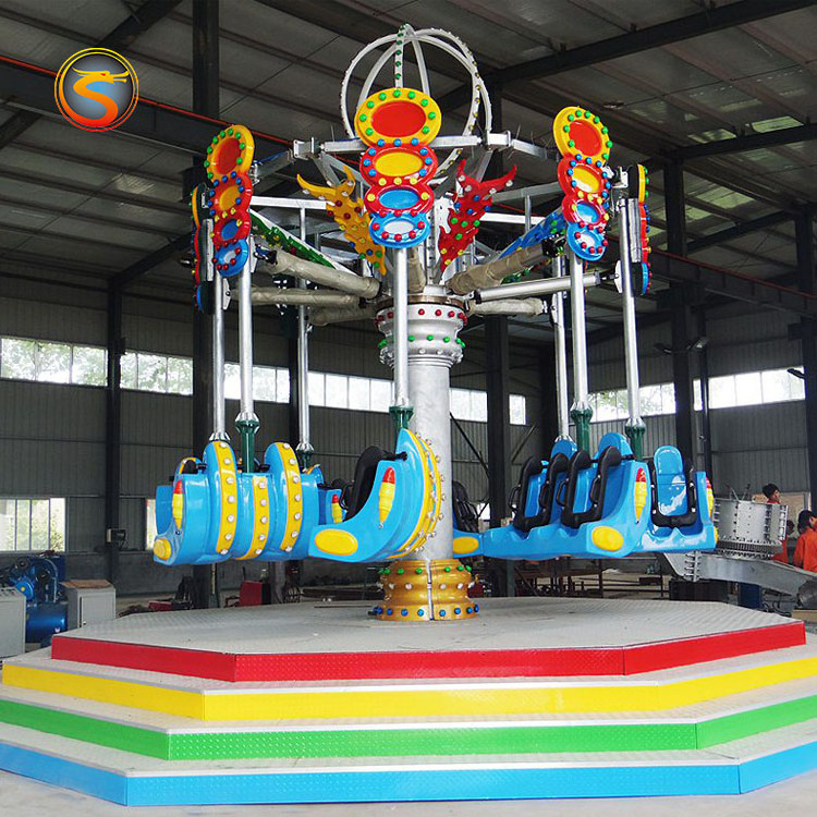 Best Sale Amusement Park Rides Air Shooting Flying Chairs Spiral Jet Rides for Sale