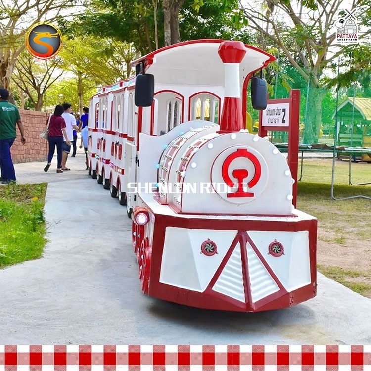 Shopping Mall Center Indoor Outdoor Playground Amusement Park Rides Tourist Kids Mini Tourist Electric Trackless Train For Sale