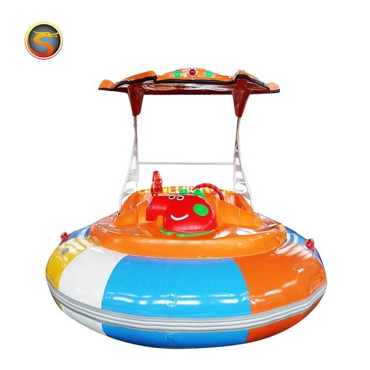 Water park amusement rides mini UFO Inflatable bumper boat for children