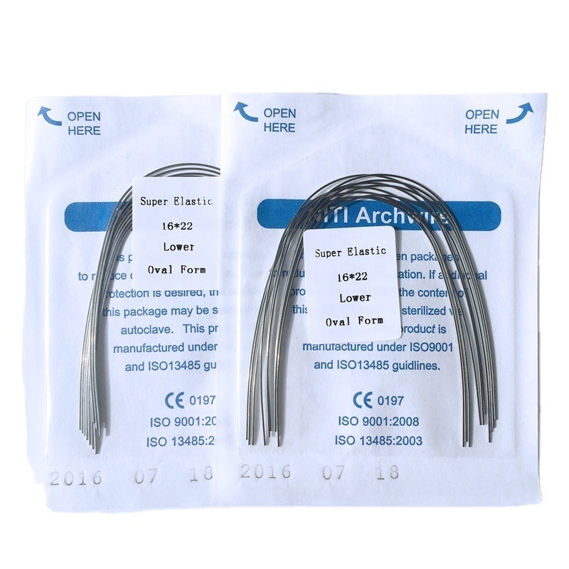 Dental Orthodontic Materials Super Elastic Nitinol Arch Wire/Archwire with CE ISO