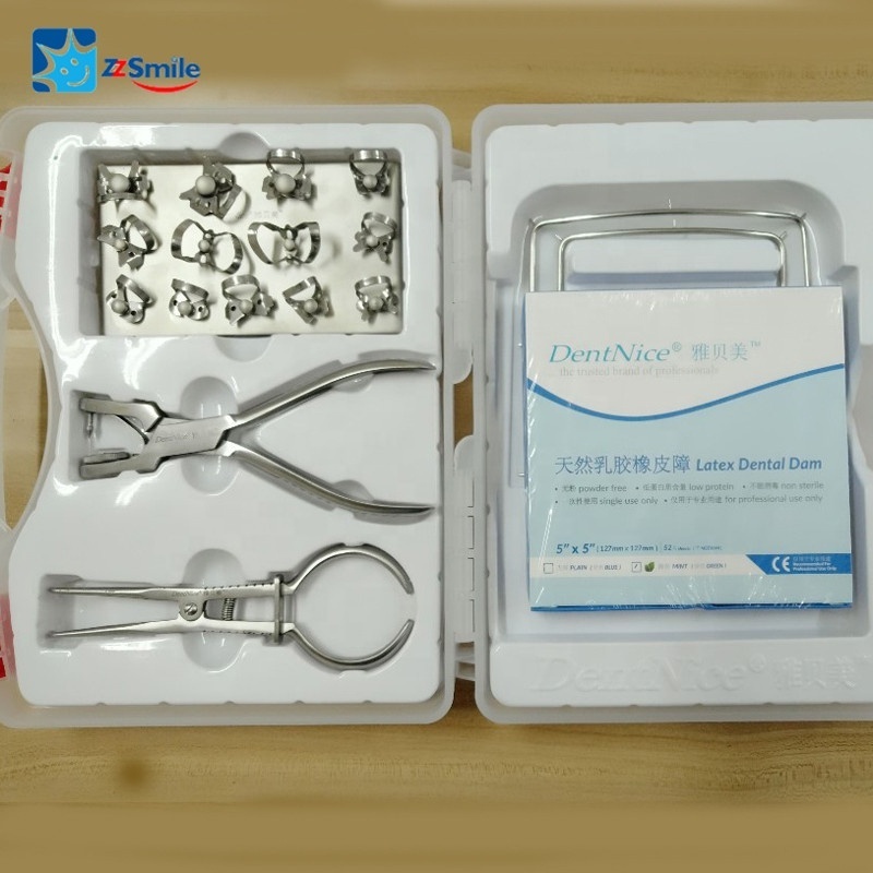 Dental Rubber Dam Kit A/Dental Rubber Dam Clamp Kit/Dental Dam Forceps and Dental Dam Punch