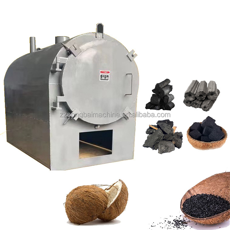 Sawdust Charcoal Stick Carbonization Furnace Carbonizer Smokeless Charcoal Carbonizing Machine Stove with Blower