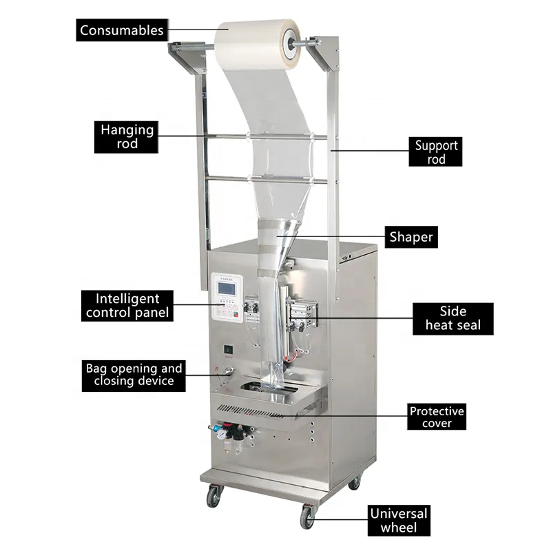 Automatic Vertical Small Bag Liquid Pouch Honey Stick Sachet Packing Machine Milk Jam Soup Water Oil Filling Packaging Machine