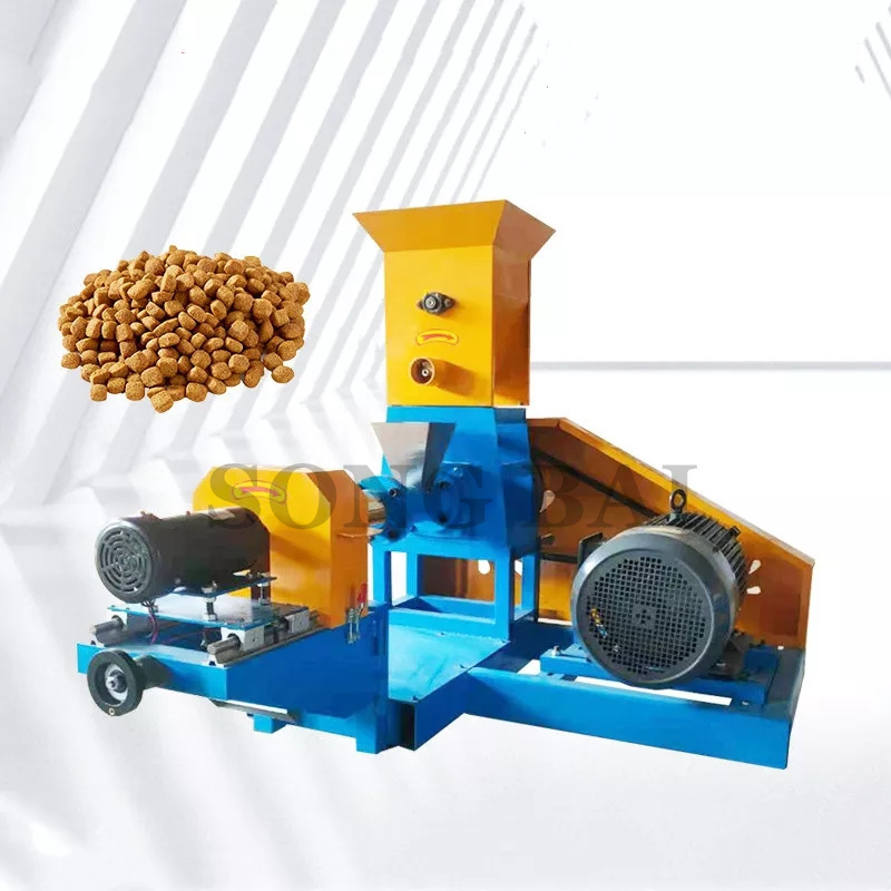 Hot Sale Dry Pet Dog Food Extruding Machine 200kg/h Floating Fish Feed Pellets Making Machine In Nigeria