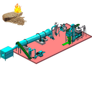 1-1.5t/h Pine Rice Husk Wood Pellet Making Machine Wooden Pallet Production Line