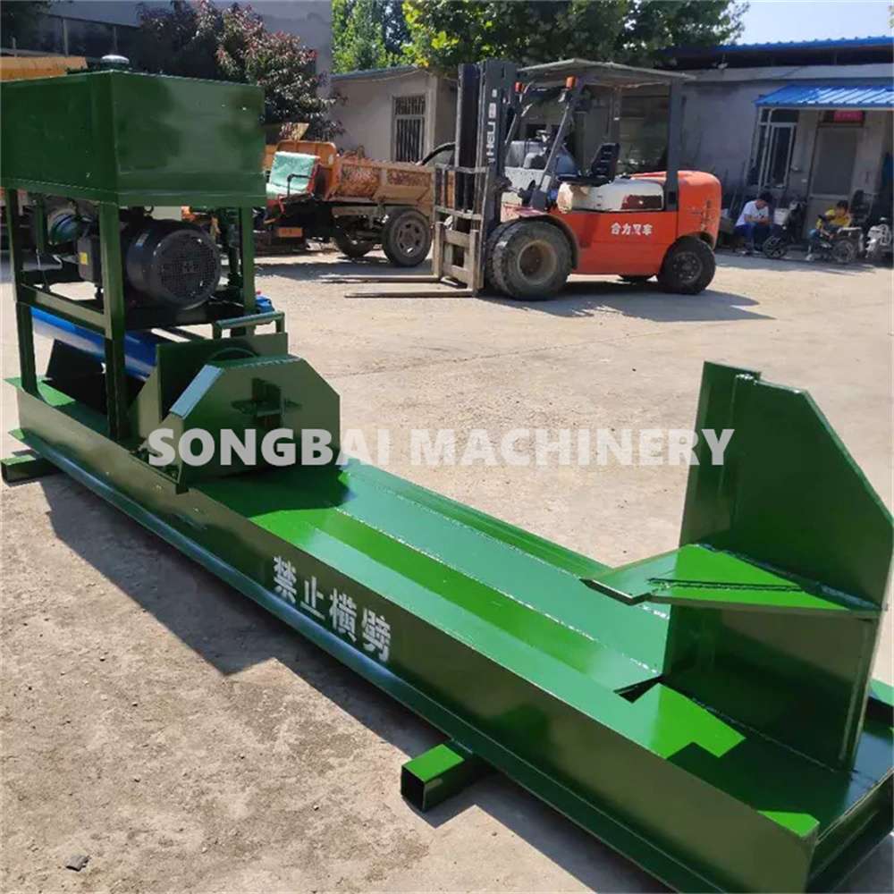 15-40 Tonnes Electric Hydraulic Wood Splitting Machine Horizontal Type Wood Log Cutter Diesel Engine Wood Splitter Machine