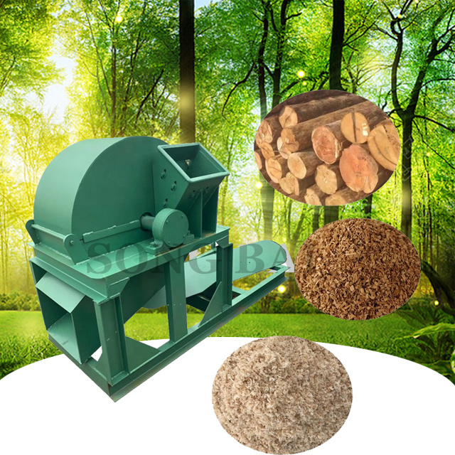 300 kg ~ 500 kg/h Wood Crusher Sawdust Making Machine Waste Wood Grinder For Sale