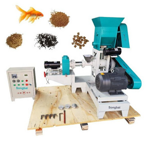 Tilapia fish feed production floating extruder machine fish feed maker small floating fish feed machine