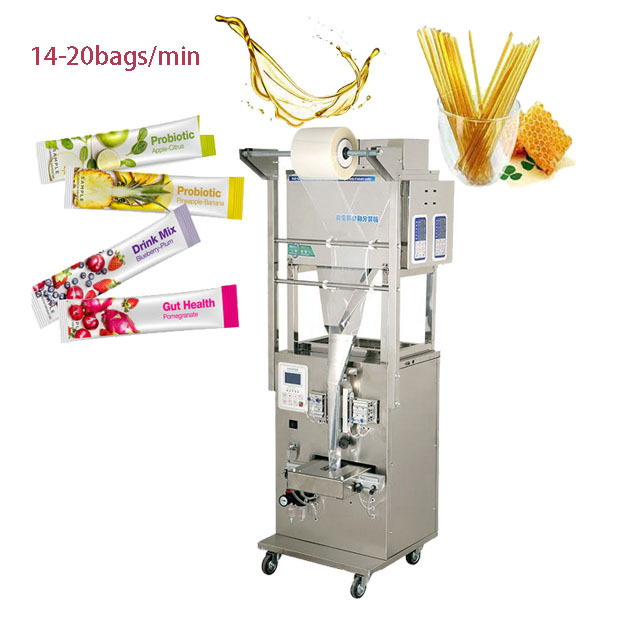 Automatic Vertical Small Bag Liquid Pouch Honey Stick Sachet Packing Machine Milk Jam Soup Water Oil Filling Packaging Machine