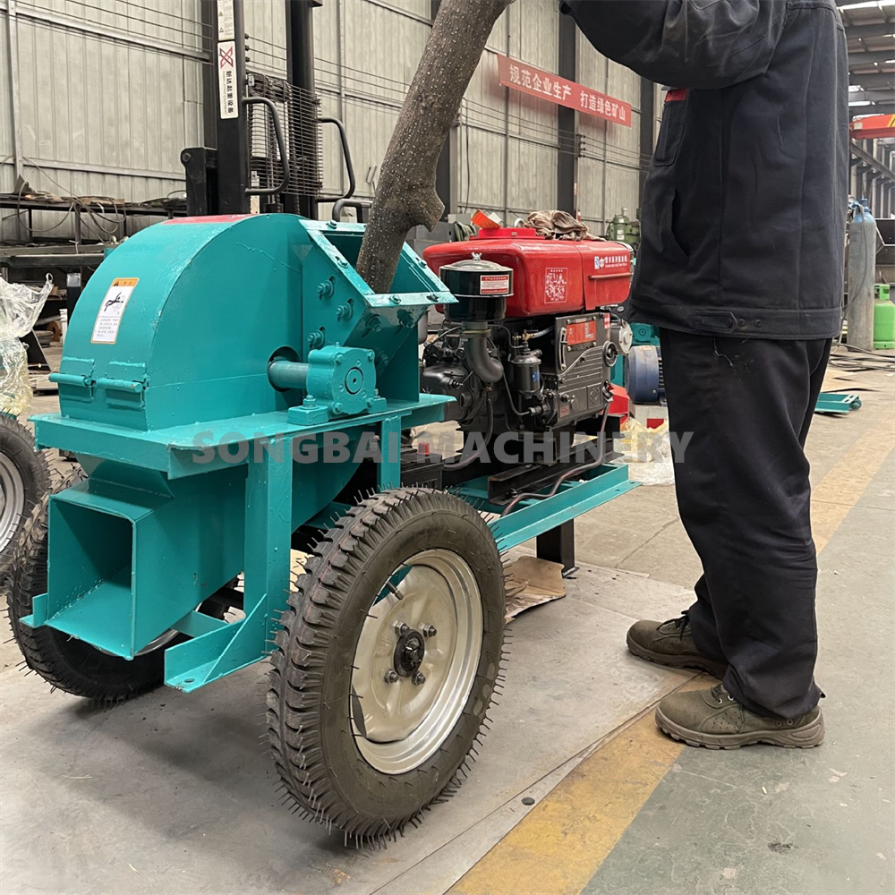 500-4000KG/H Multifunction Wood Crusher Log Grinding Shaving Machine Sawdust Wood Chipper Machine